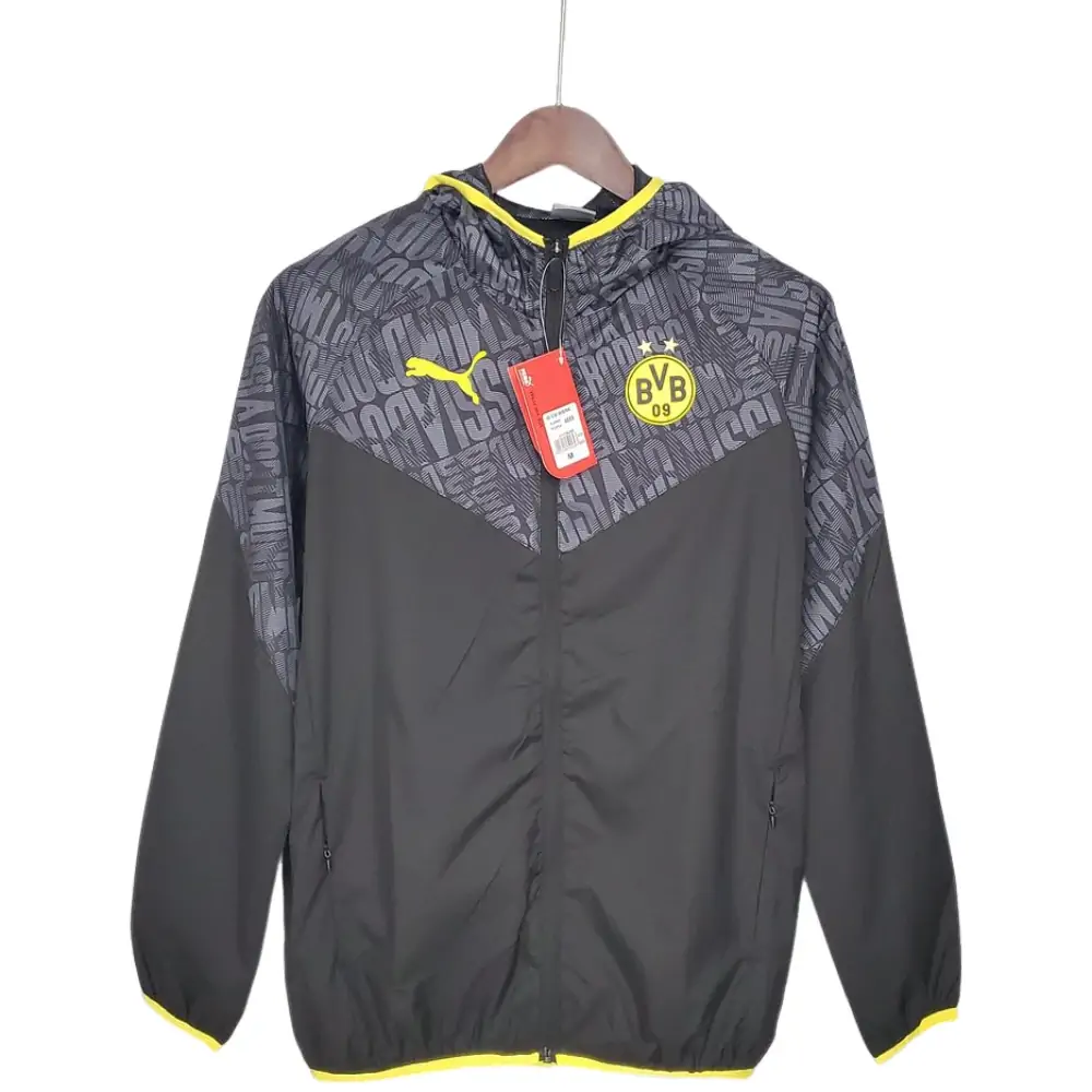 2021/2022 Dortmund Jersey Windbreaker Black-Grey