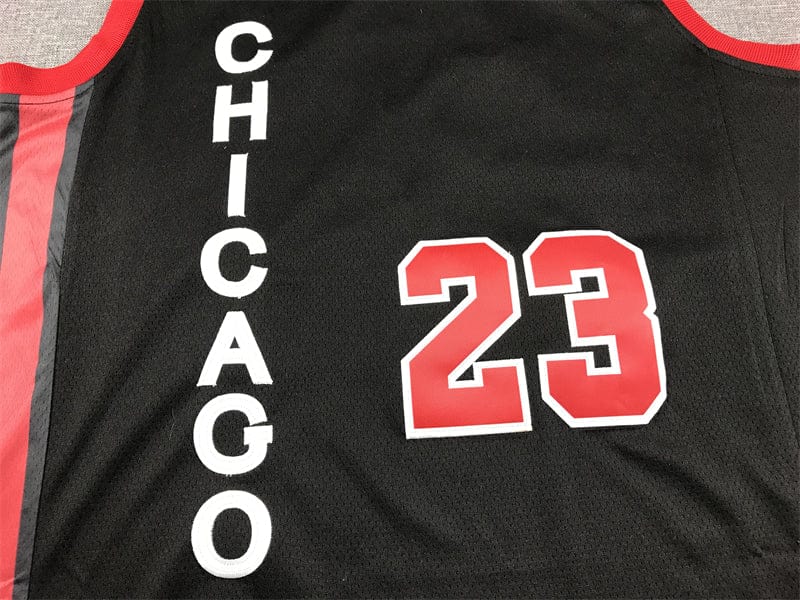 Men's Jersey 2024 Season Bulls #23 Black City Edition JORDAN