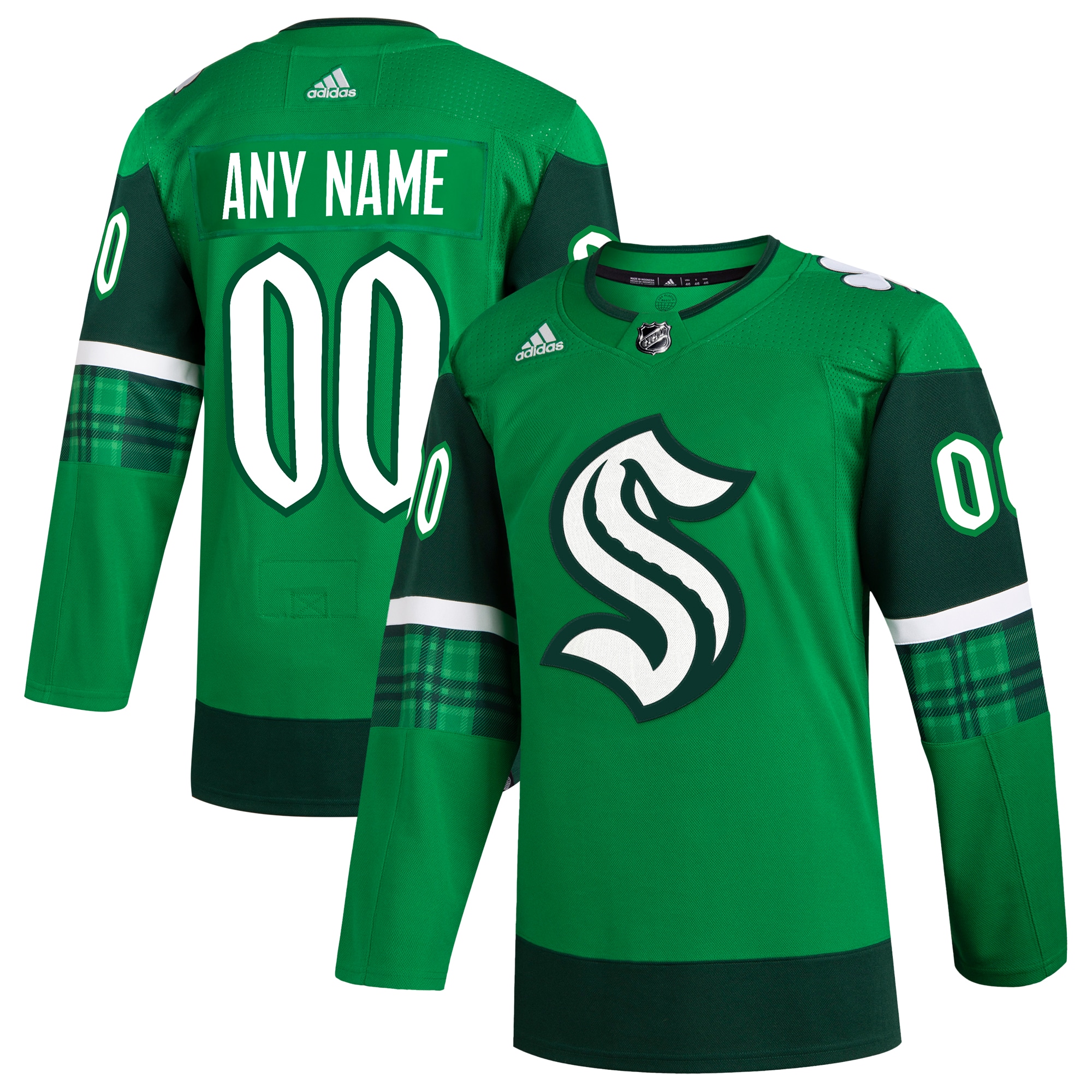 Seattle Kraken  St. Patrick’s Day  Custom Jersey – Kelly Green