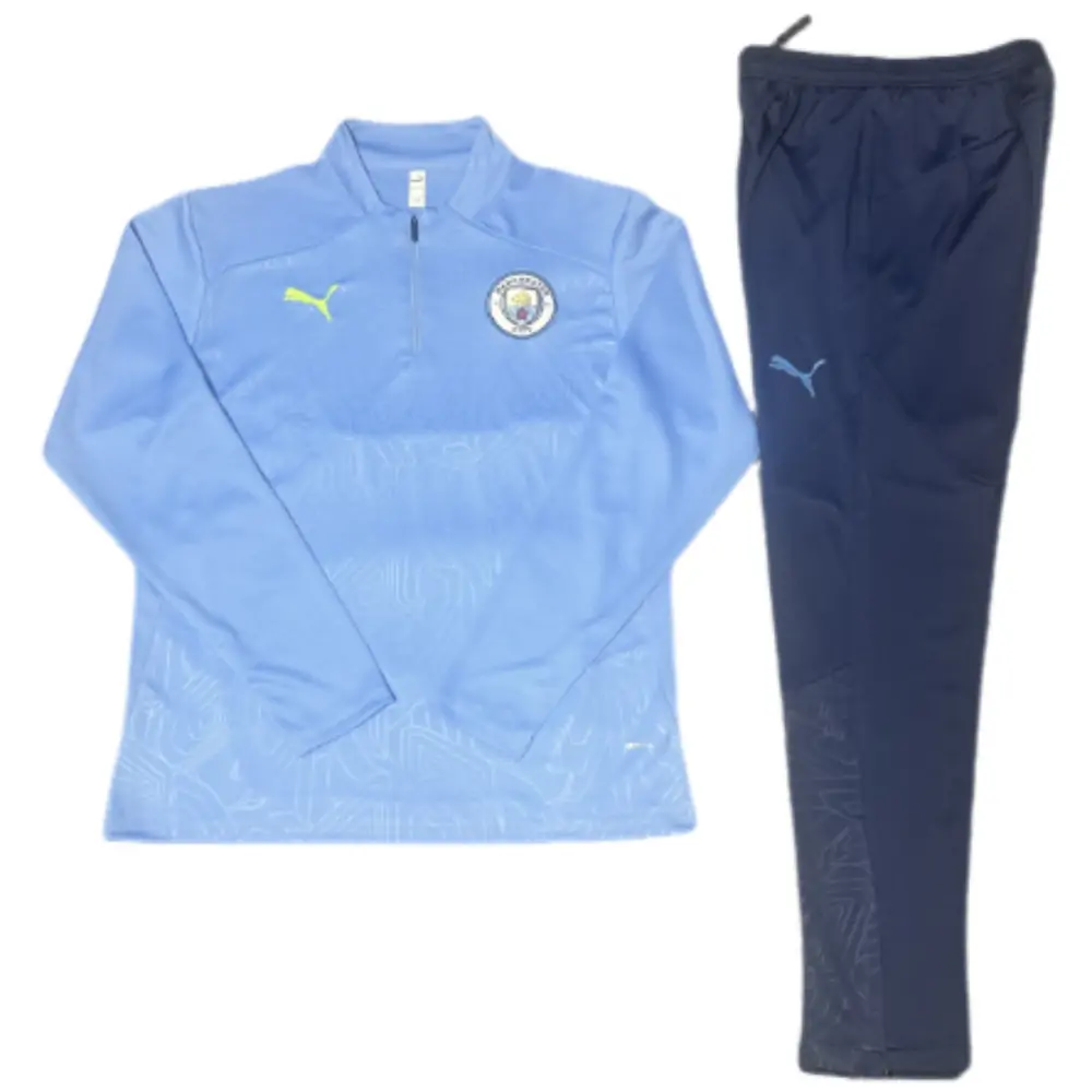 2024-25 New Season Manchester City Light Blue [Stamped] Children's Training Suit
