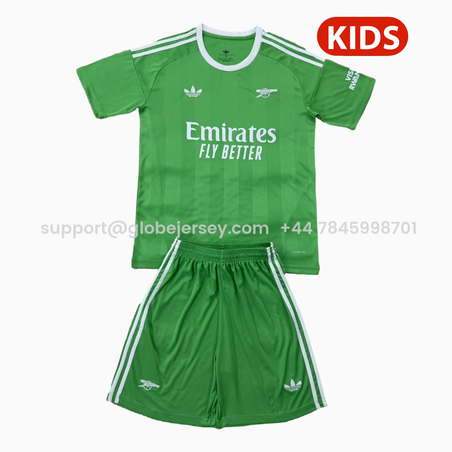 Arsenal 25-26 Green Goalkeeper Kids Kit