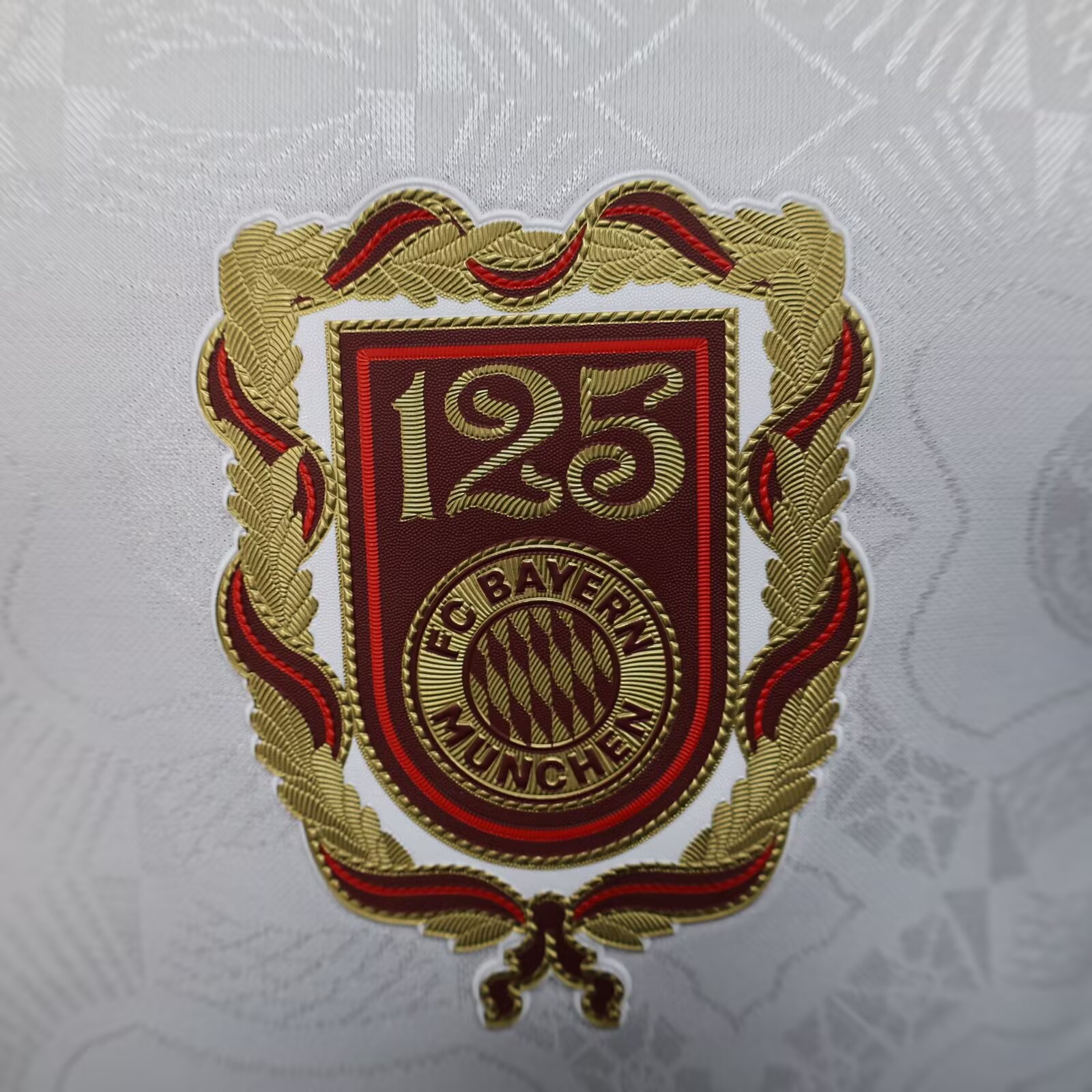 2025-26 New Season Bayern 125th Anniversary Edition White Jersey - Player Edition