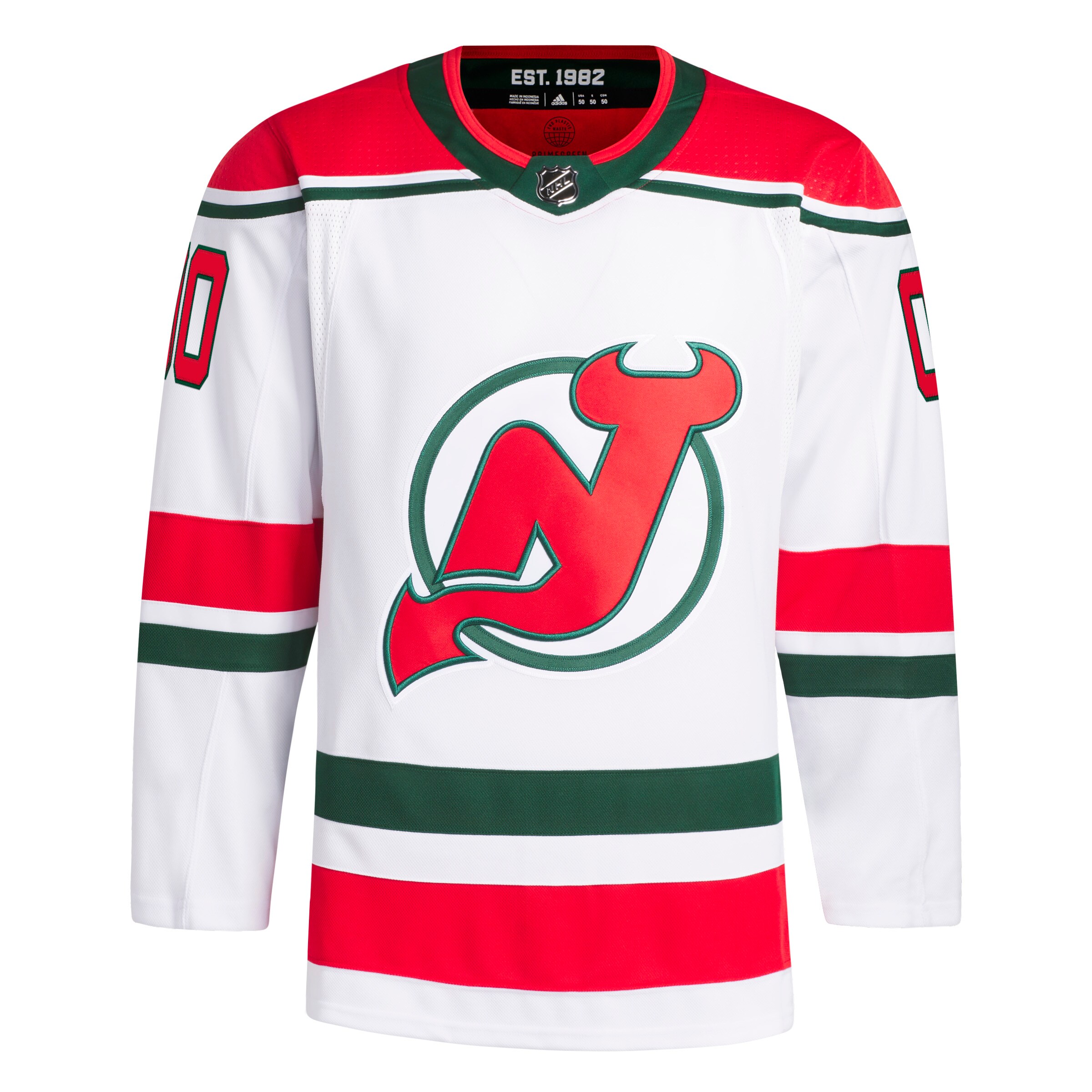 New Jersey Devils  2022/23 Heritage Primegreen  Pro Custom Jersey – White