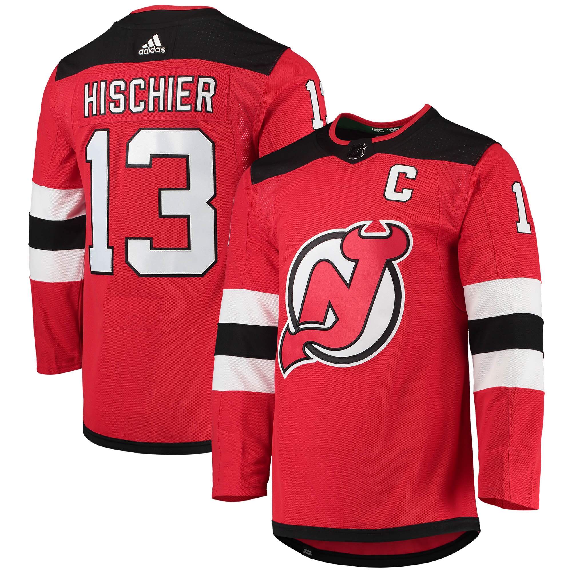 Nico Hischier New Jersey Devils  Home Primegreen    Jersey – Red