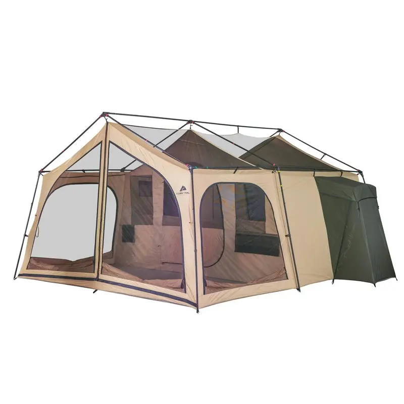 14-Person Family Camping Tent – Spacious Cabin-Style Shelter with Weather-Resistant Canopy and Easy Setup