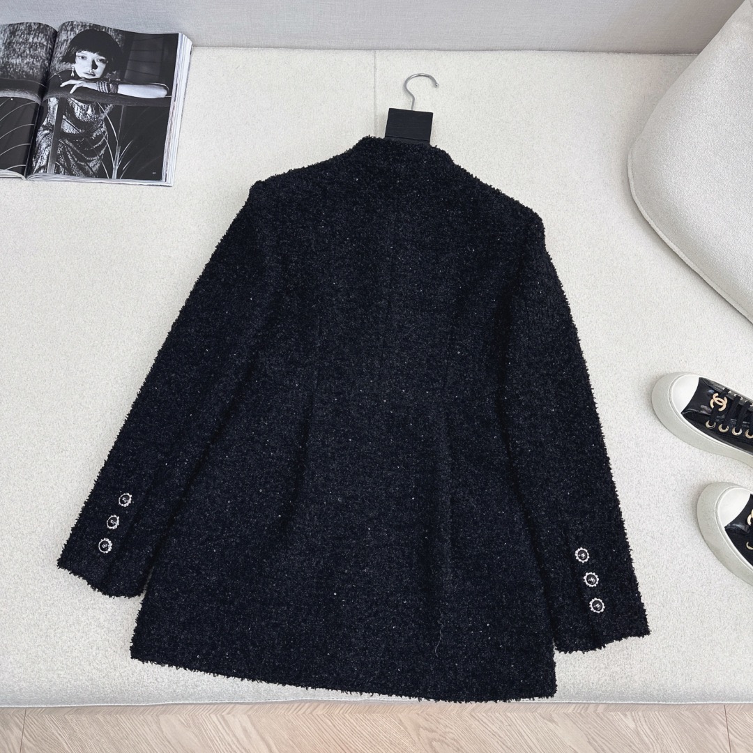 26Ss — Newest Early Spring Style Shimmering Tweed Jacket