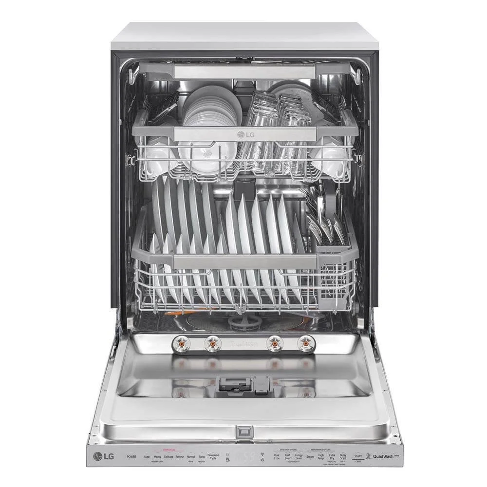 LG LDP6810SS 44 dBA Top Control Smart Dishwasher with QuadWash™