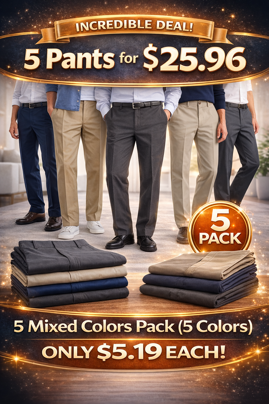 Signature Iron Free Khakis