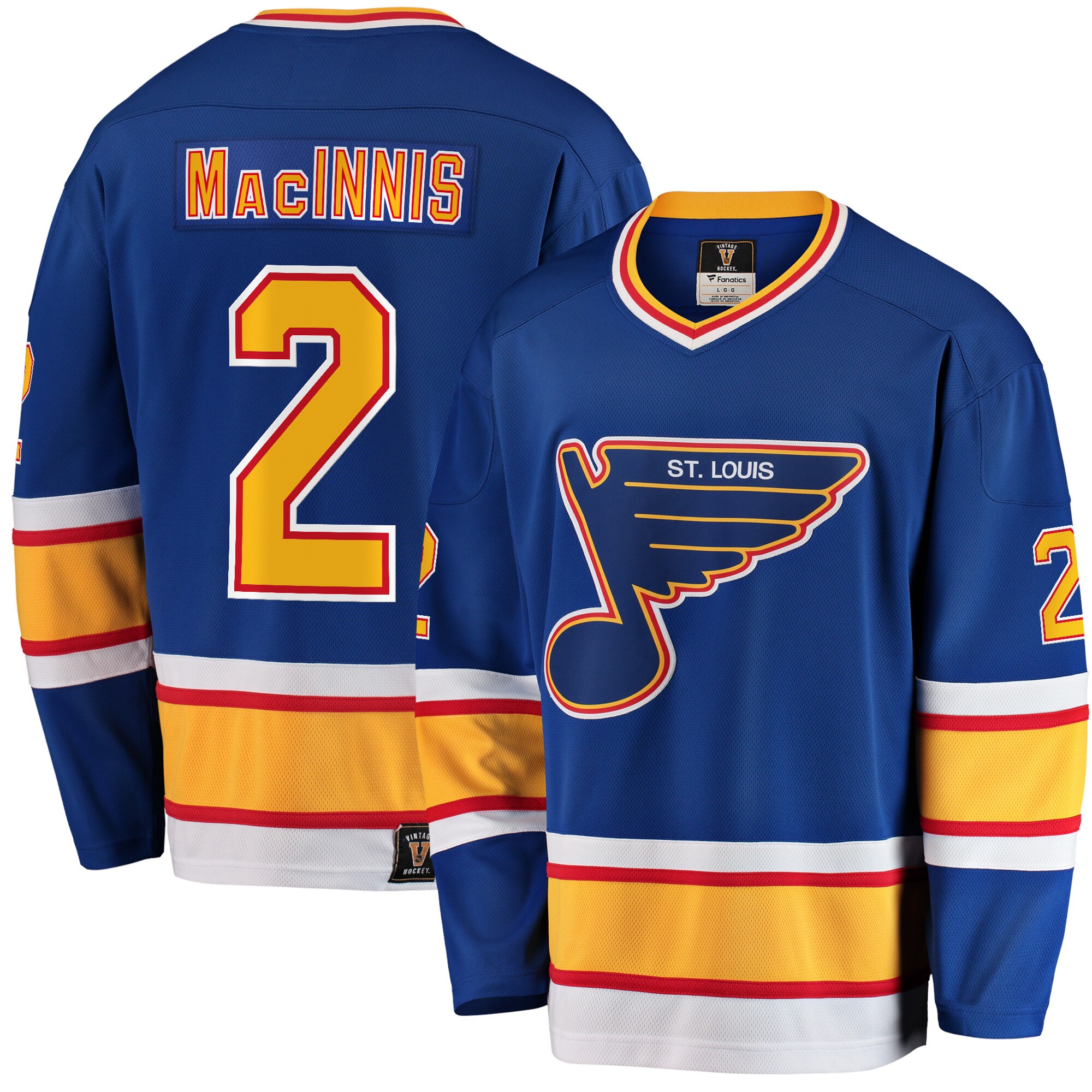 Al Macinnis St. Louis Blues Fanatics Premier Breakaway Retired   Jersey – Blue