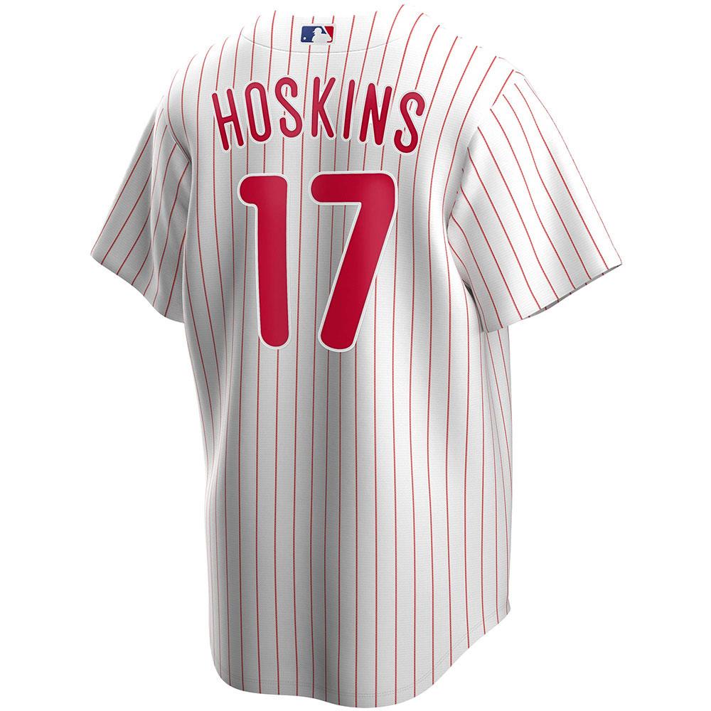 Mens Philadelphia Phillies Rhys Hoskins, Cool Base Replica Jersey White