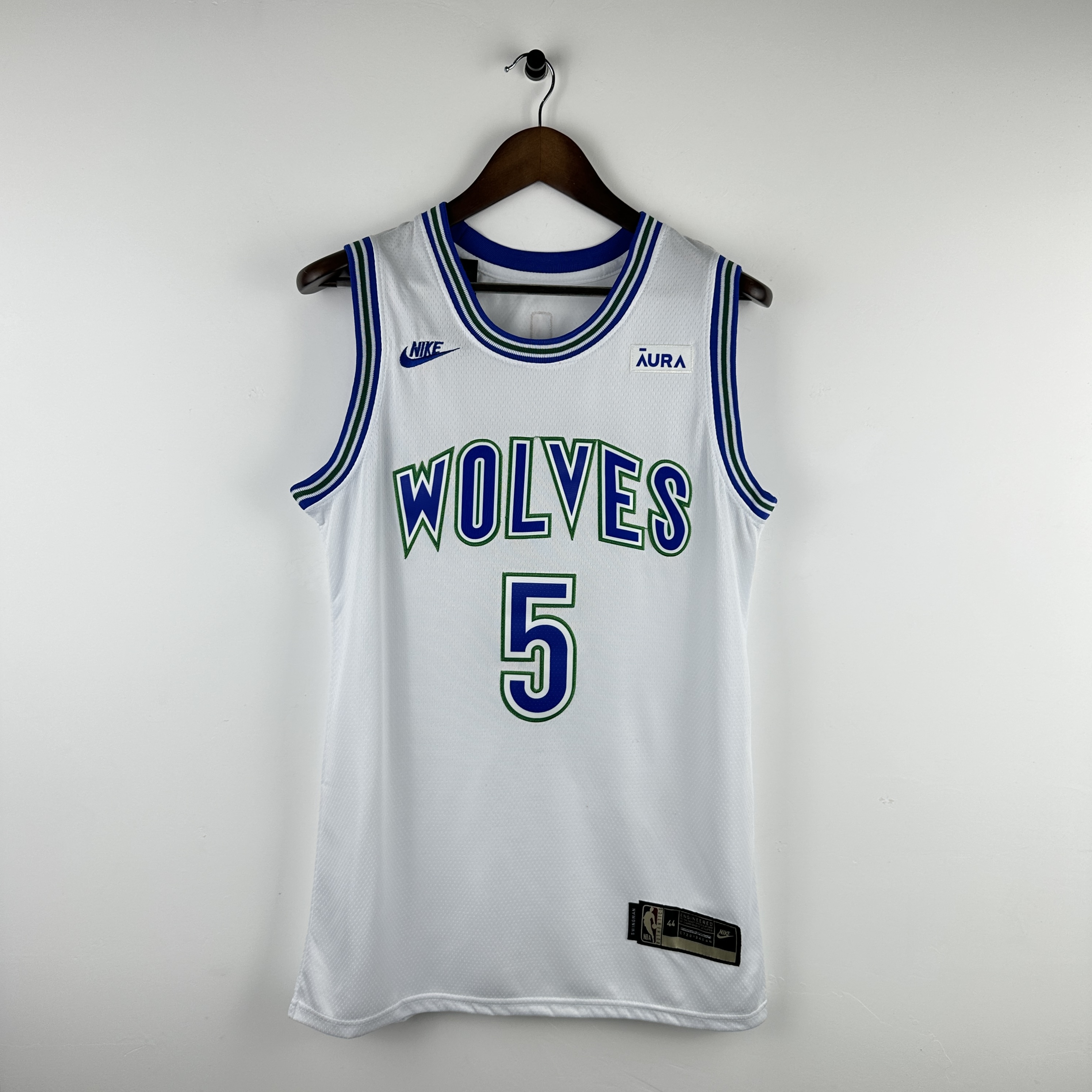 Embroidery 24 season Timberwolves Retro No. 5 Edwards
