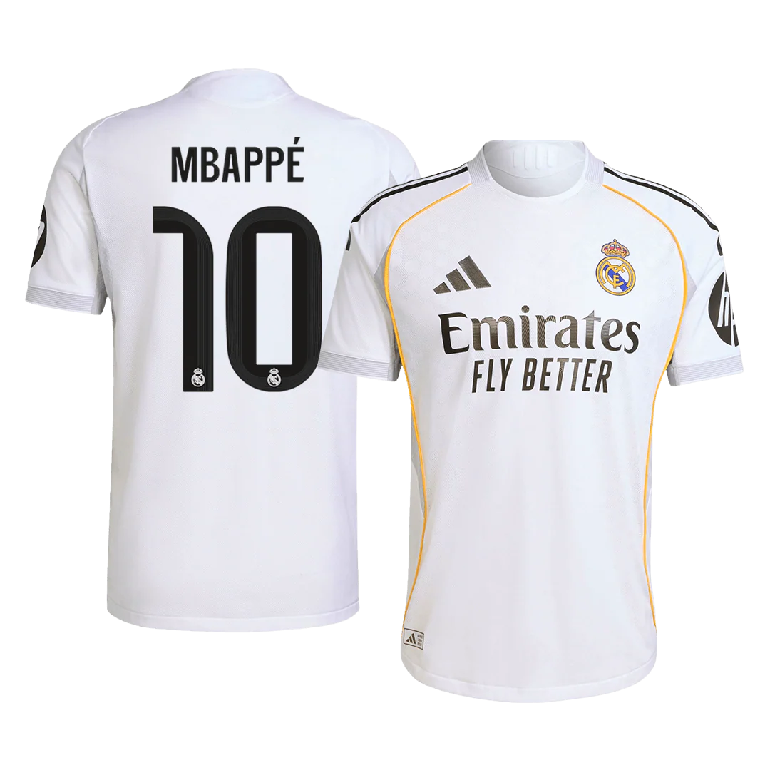 MBAPPÉ #10 Real Madrid Home Player Version Soccer Jersey 2025/26