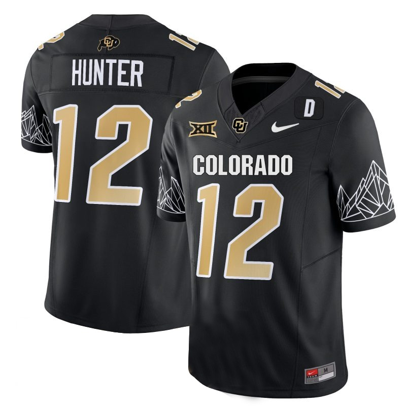 NCAA Colorado Buffaloes #12 Travis Hunter College Football Jersey
