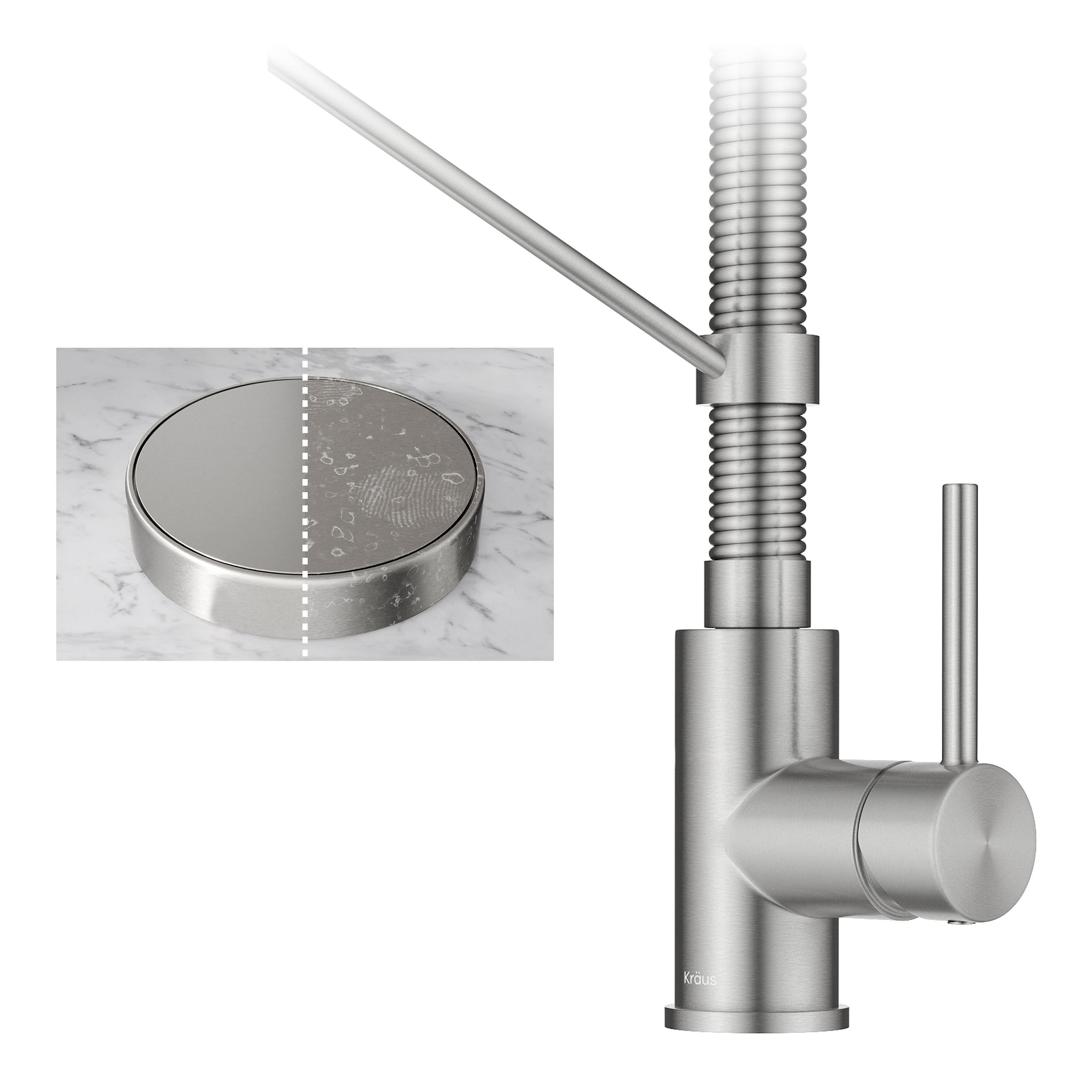 KRAUS 32' Undermount Double Bowl Kitchen Sink with 18' Commercial Kitchen Faucet