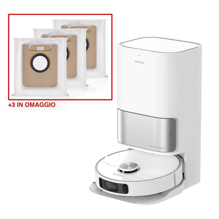 DREAME - Aspirapolvere robot L10s Ultra Combo +3 Dust Bag-Bianco