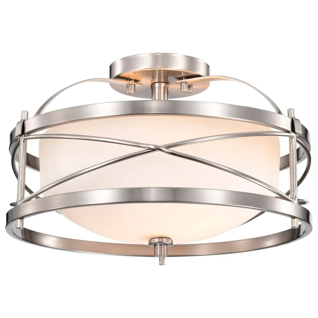 Nuvo 60-5335 - Ginger - 2 Light Semi Flush w/ Etched Opal Glass