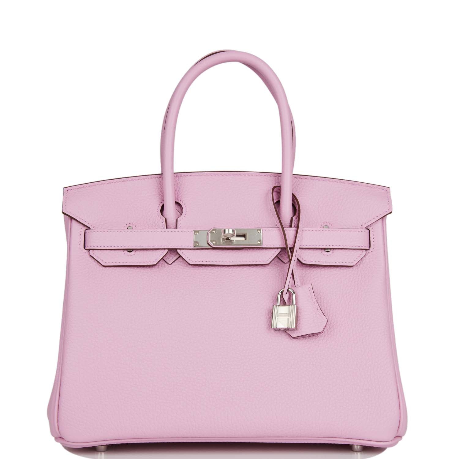 Birkin 30 Mauve Sylvestre Clemence Palladium Hardware