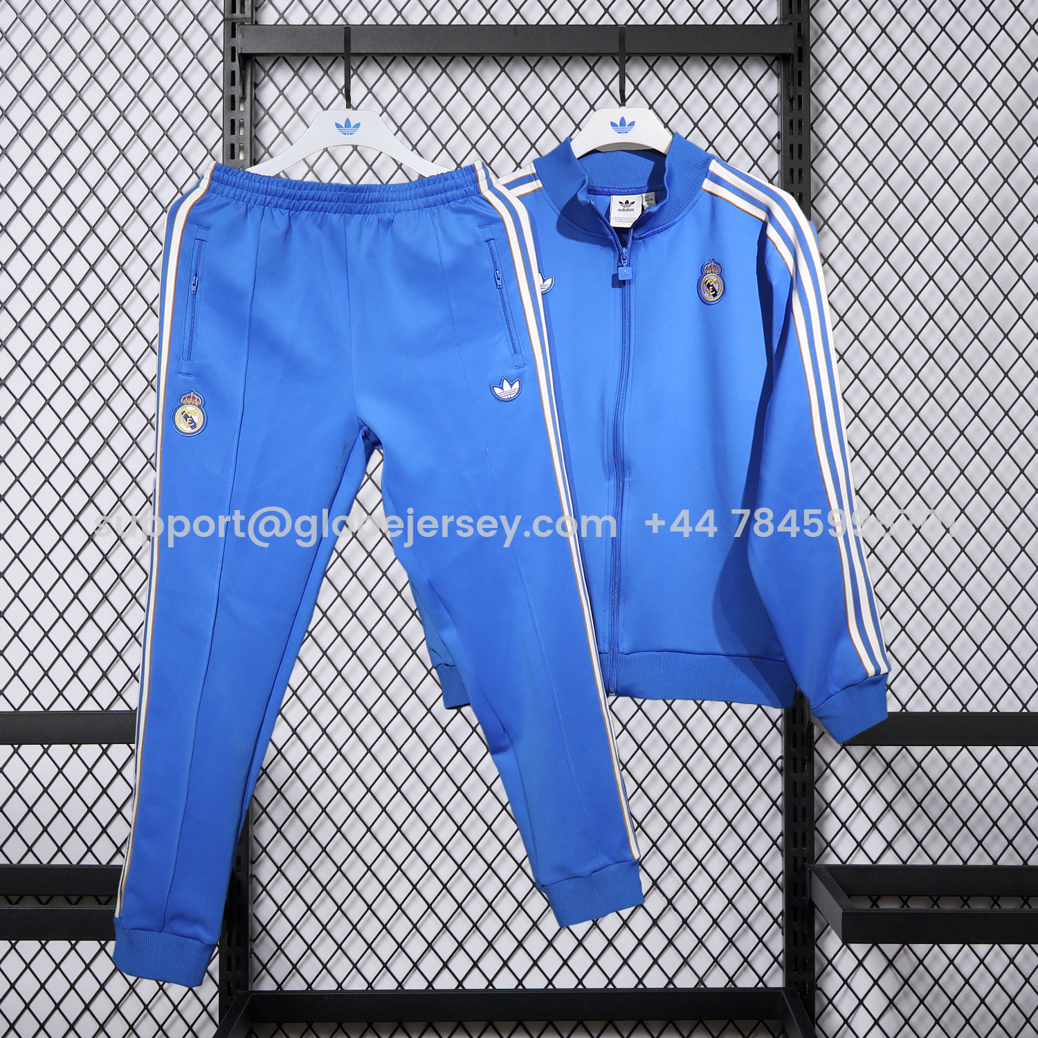 Real Madrid 25-26 Pure Color Training Set - Blue Top and Blue Pants