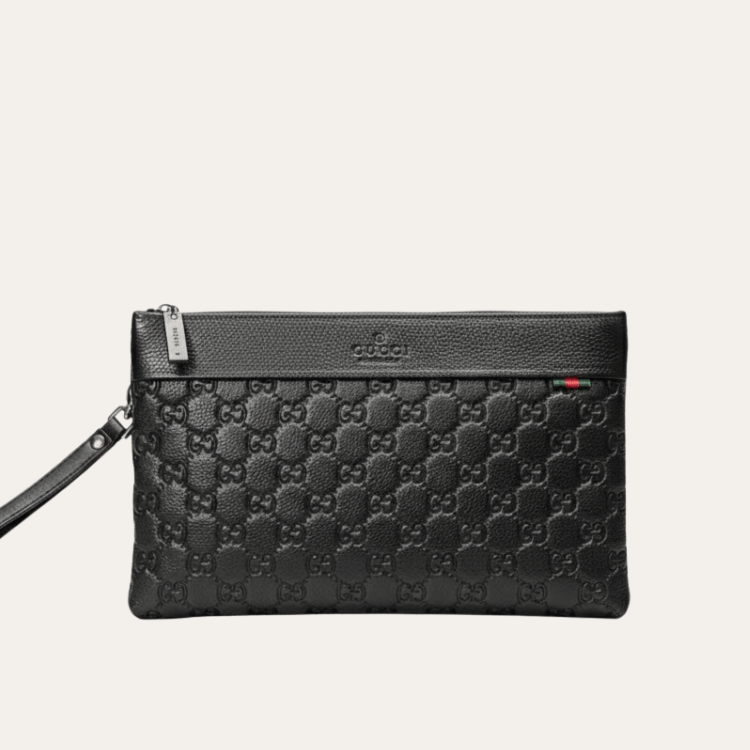 Gucci Microguccissima Clutch Black 10.6 Inches