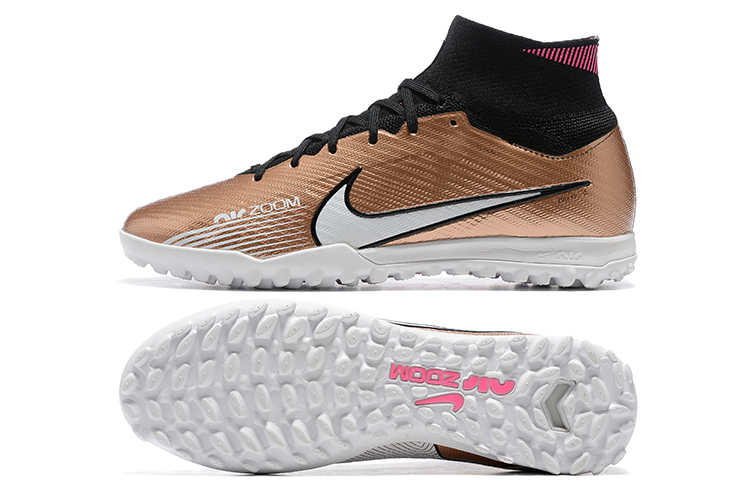 Assassin XV high-top fully knitted waterproof MD air cushion grass spike football shoes