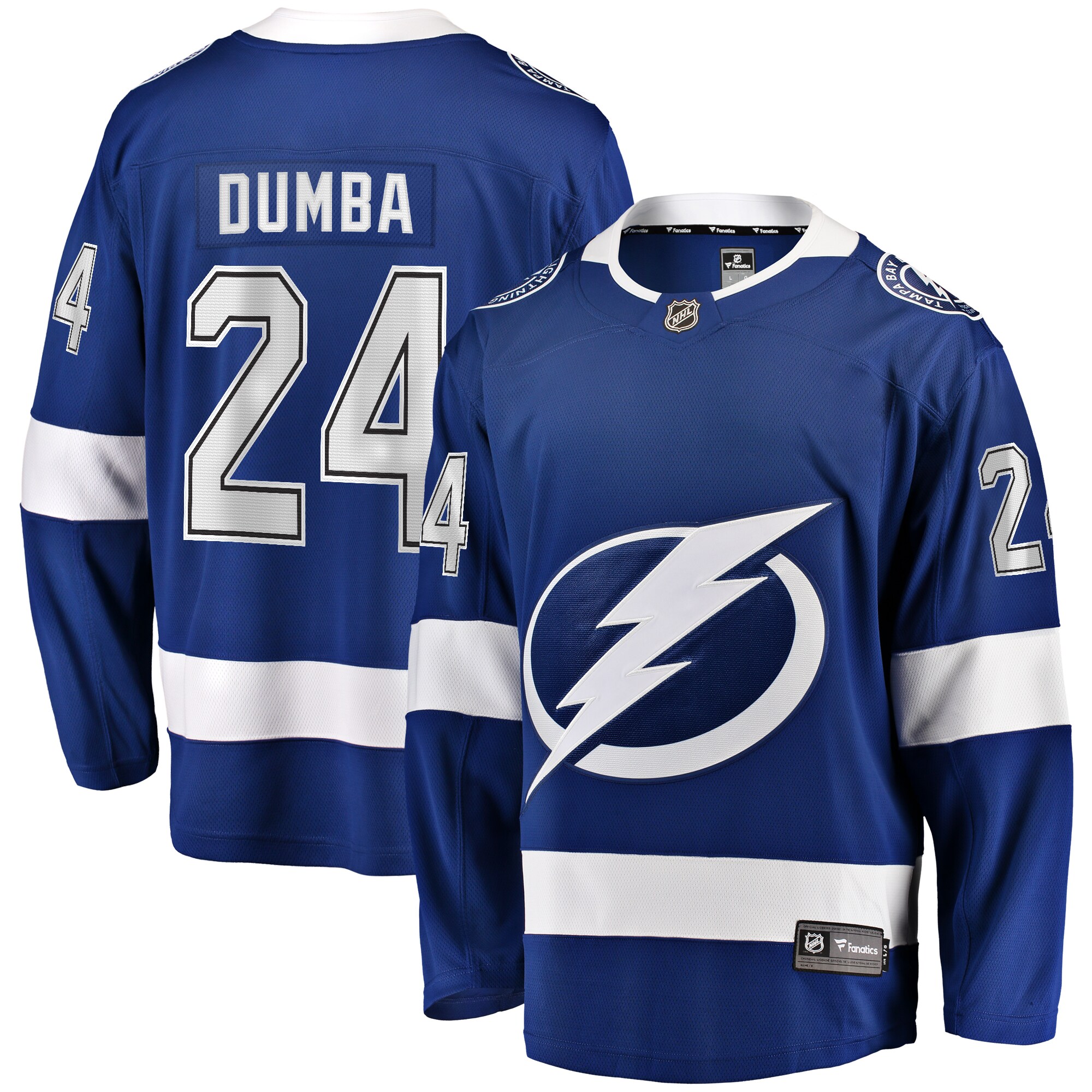 Matt Dumba Tampa Bay Lightning Fanatics Home PremierÂ Breakaway   Jersey – Blue