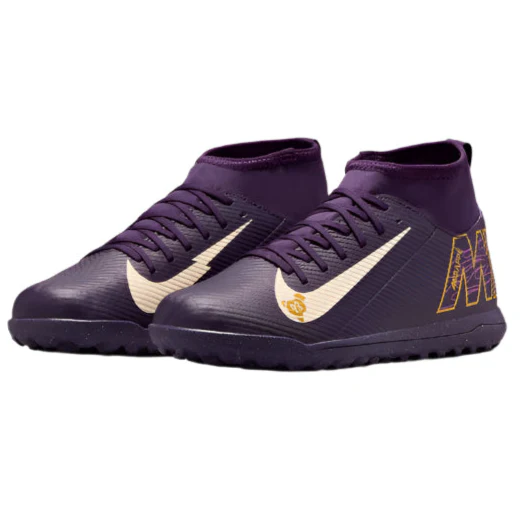 Nike Youth Jr. Superfly 10 Club Kylian Mbappe Turf TF (Grand Purple/Pale Ivory)