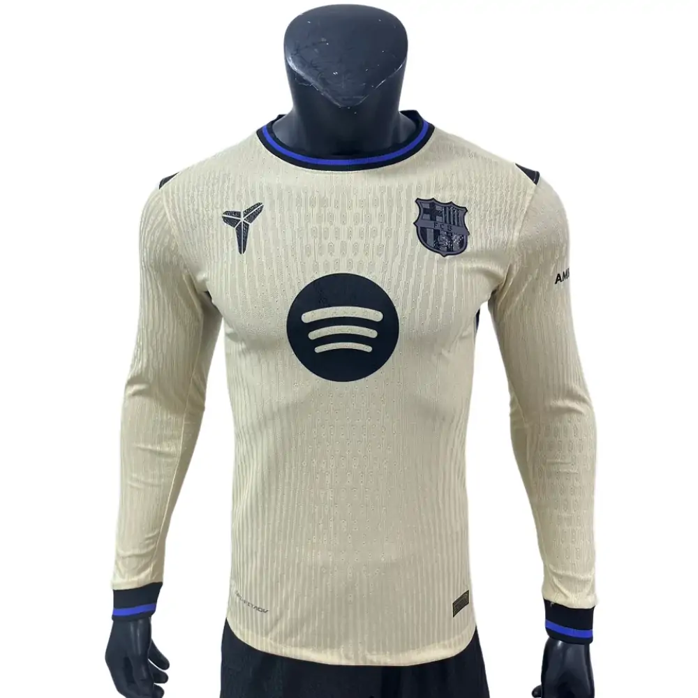 2025-26 Barcelona Away Long-Sleeve Jersey - Player Version