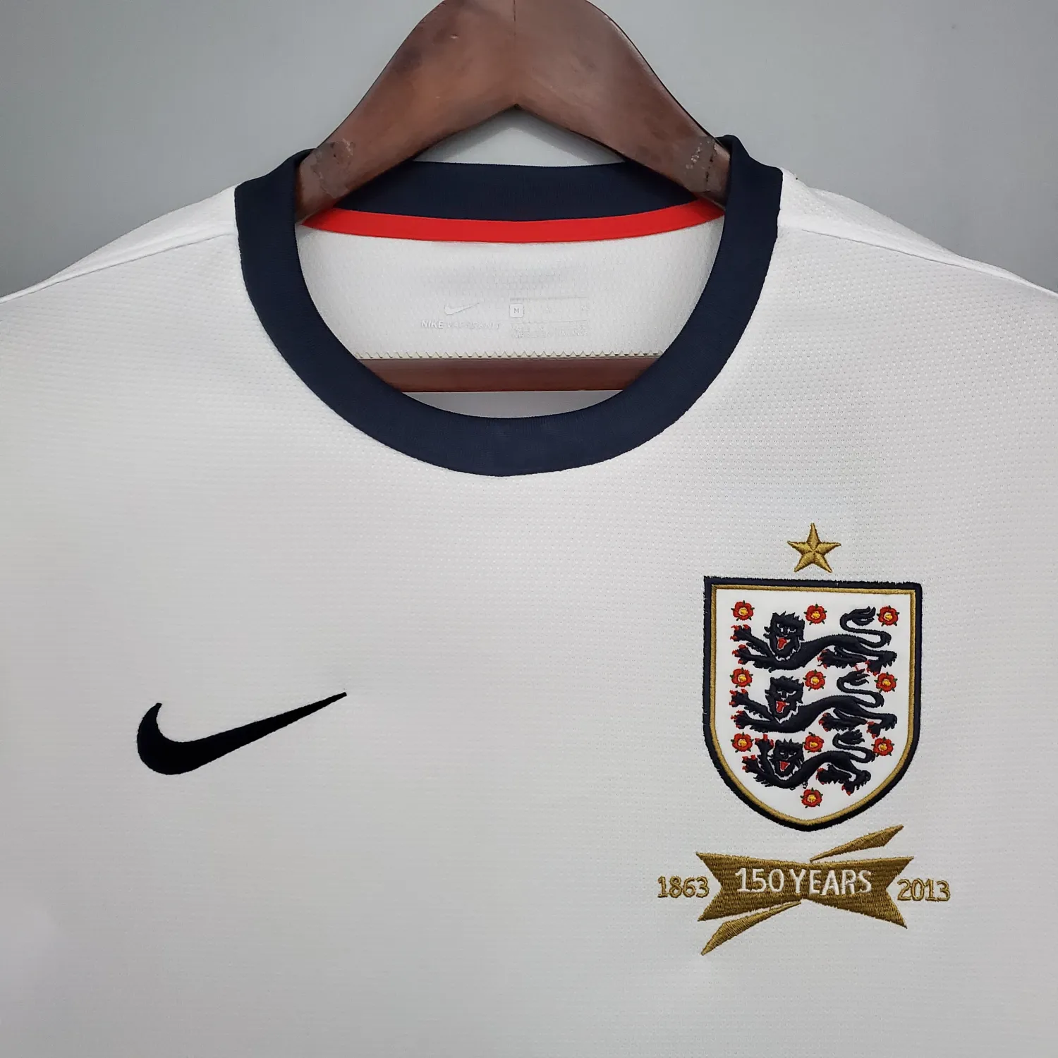 2013 England home white retro jersey