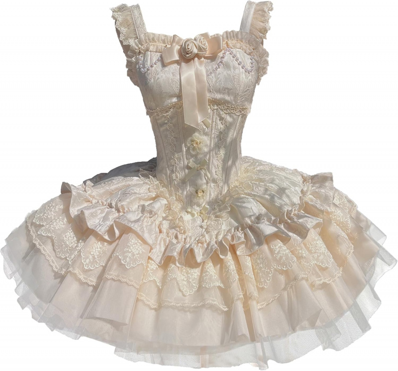 Sweet Lolita Princess Dress Ruffled Tea Party