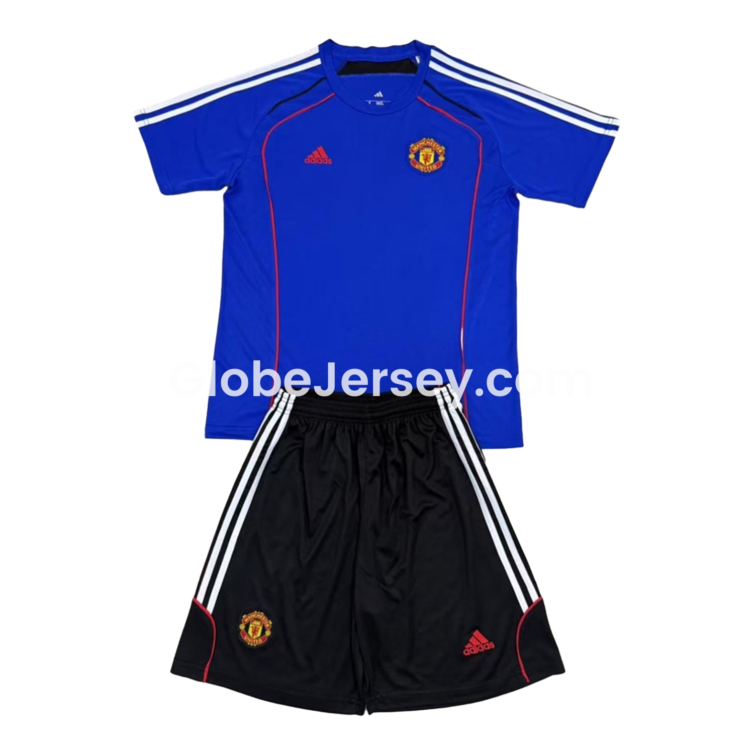 Manchester United 25-26 Urban Purtist Throwback Blue Men's Adult Jersey Set - Fans Version