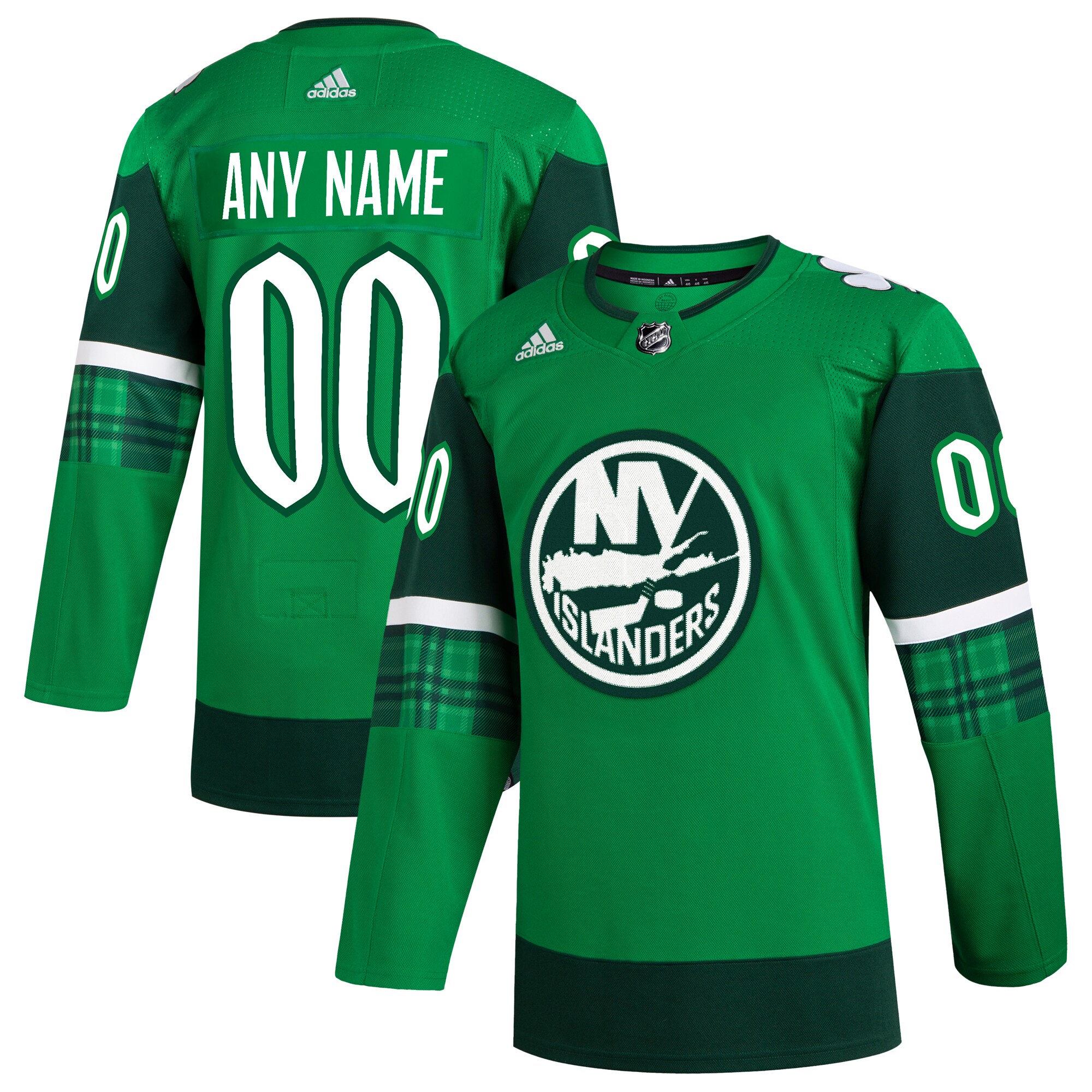 New York Islanders  St. Patrick’s Day  Custom Jersey – Kelly Green