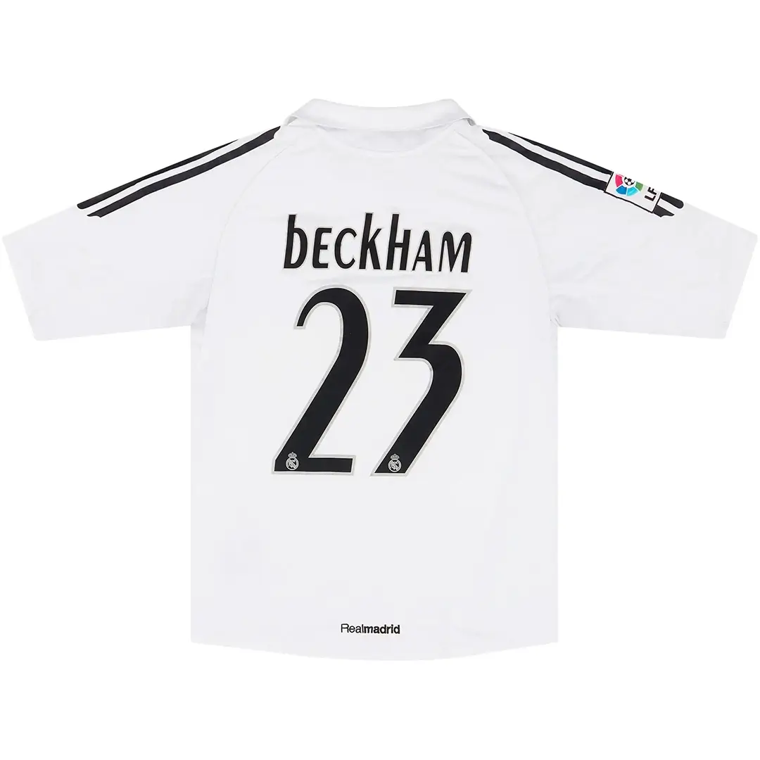 Beckham #23 Real Madrid 2005/06 Home Retro Football Jersey