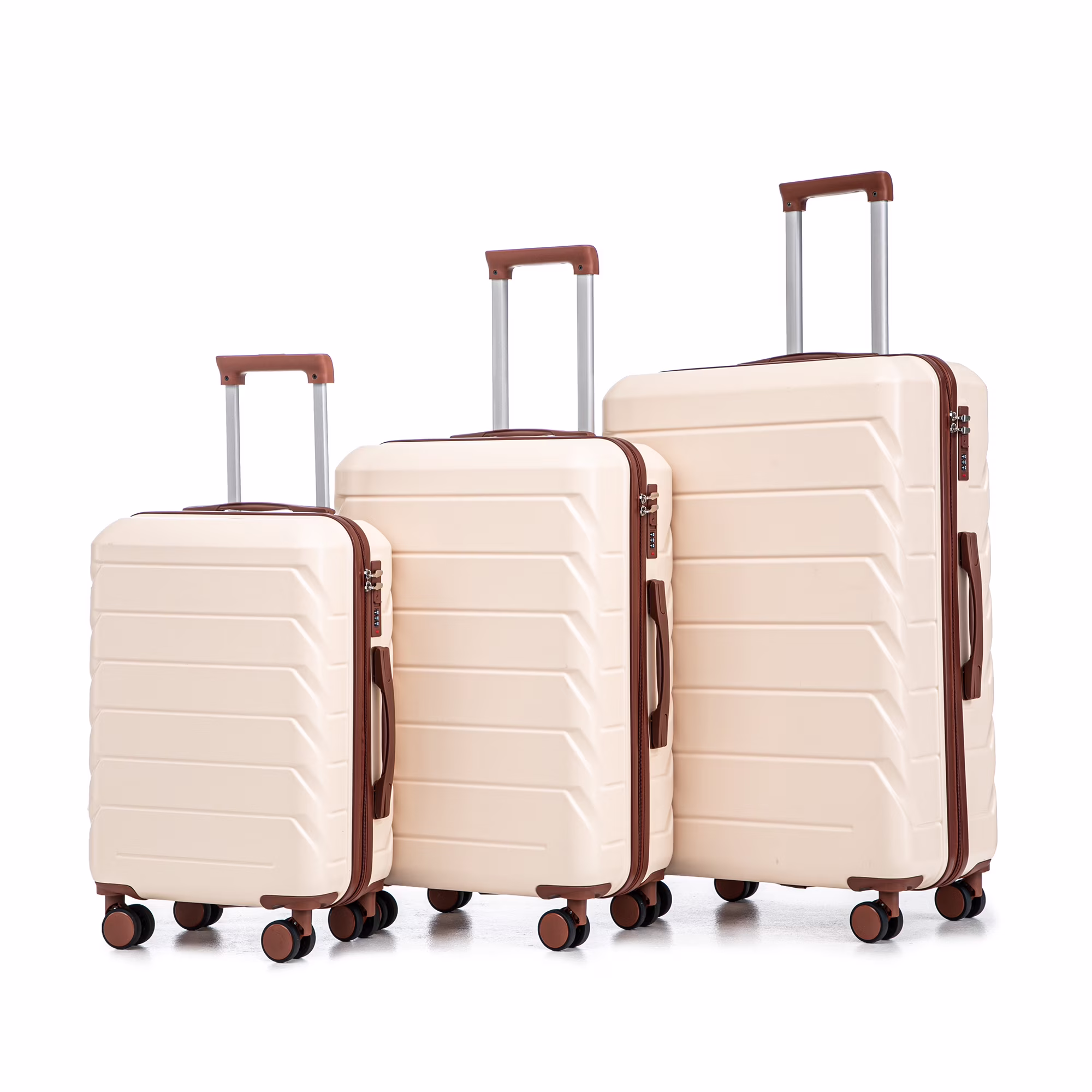 Luggage Sets 3 Piece(20/24/28), Expandable Carry On Suitcase with ABS Spinner Wheel TSA Lock