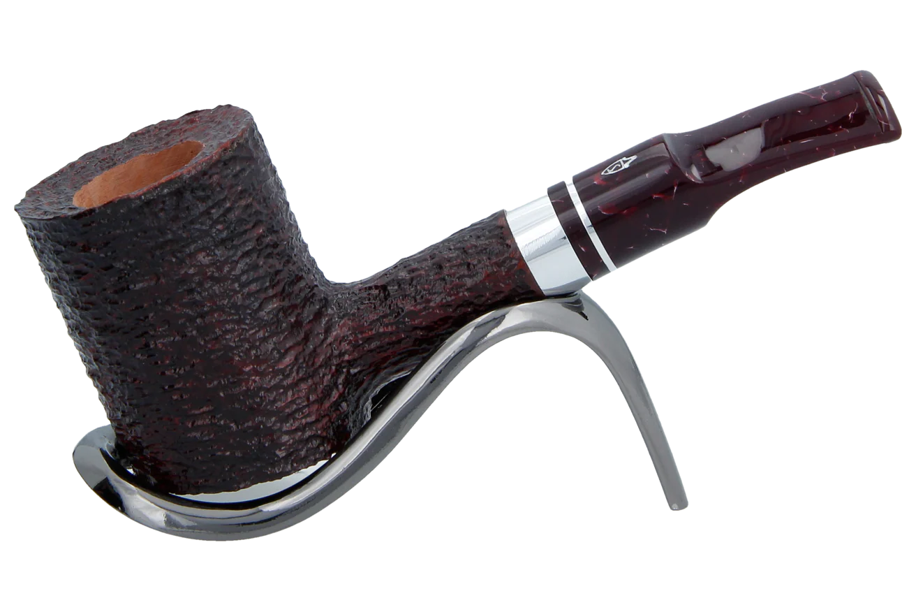 Savinelli Bacco Rusticated Dark Brown 311 - 6mm Briar Pipe