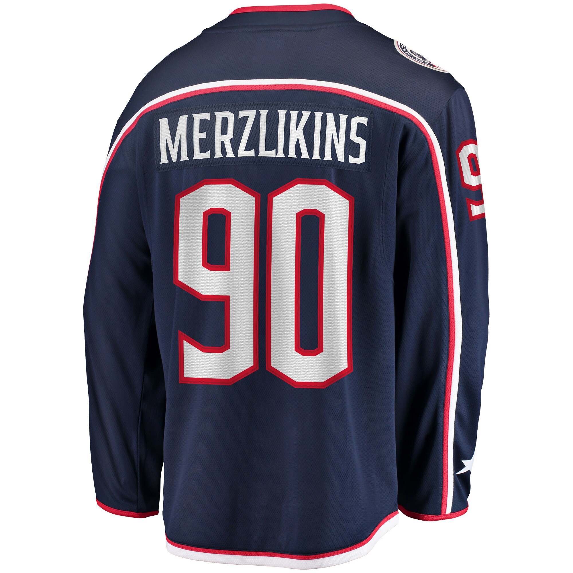 Elvis Merzlikins Columbus Blue Jackets Fanatics Home Breakaway   Jersey – Navy