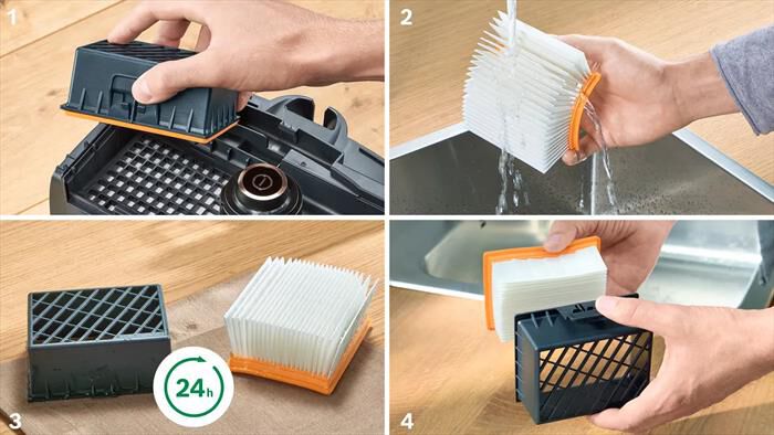 BOSCH - Aspirapolvere a traino BGB41PET1-Nero, Rosso