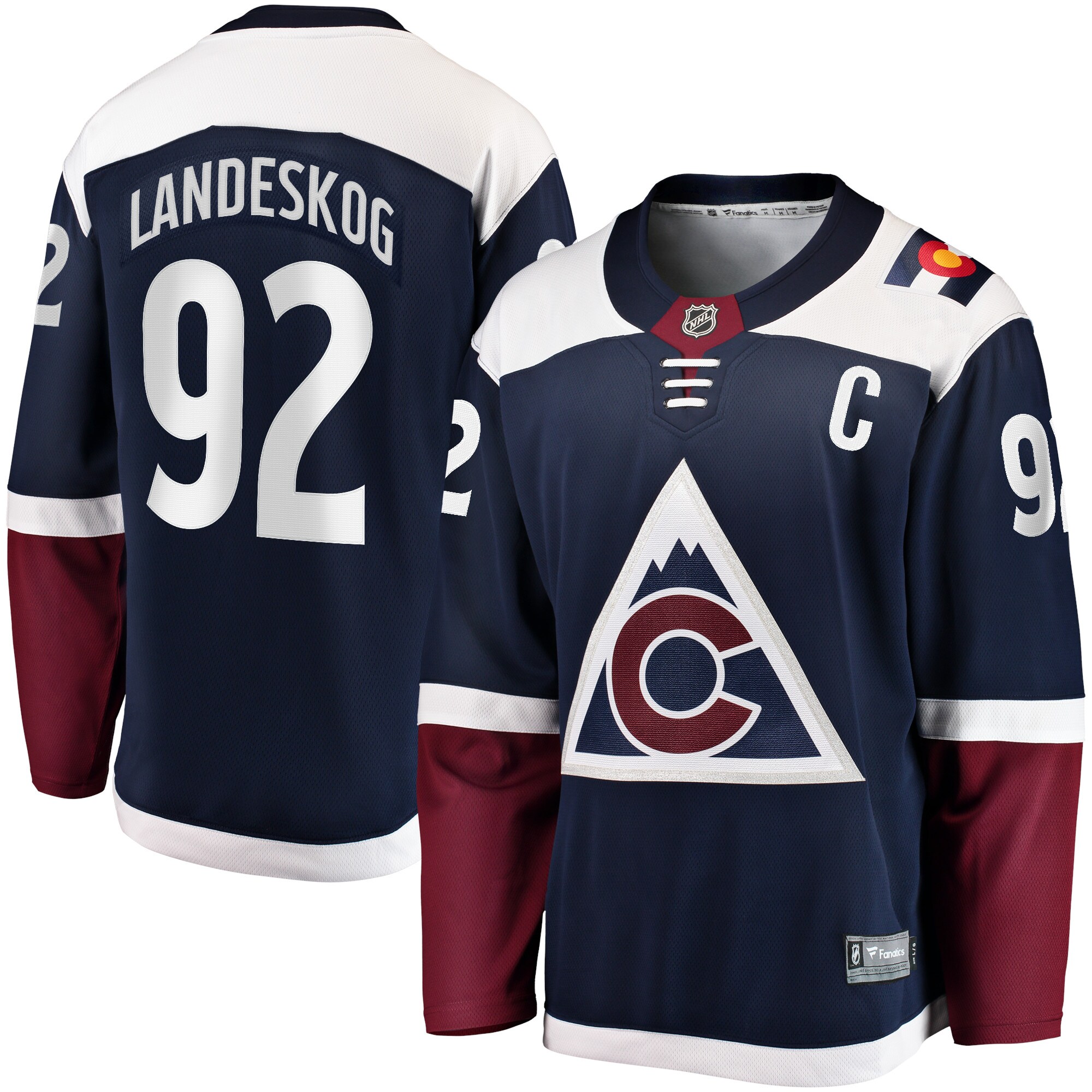 Gabriel Landeskog Colorado Avalanche Fanatics Premier Breakaway   Jersey – Navy