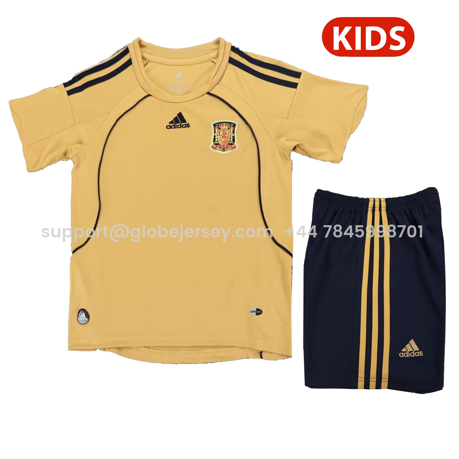 Retro Spain 2008 Away Kids Kit