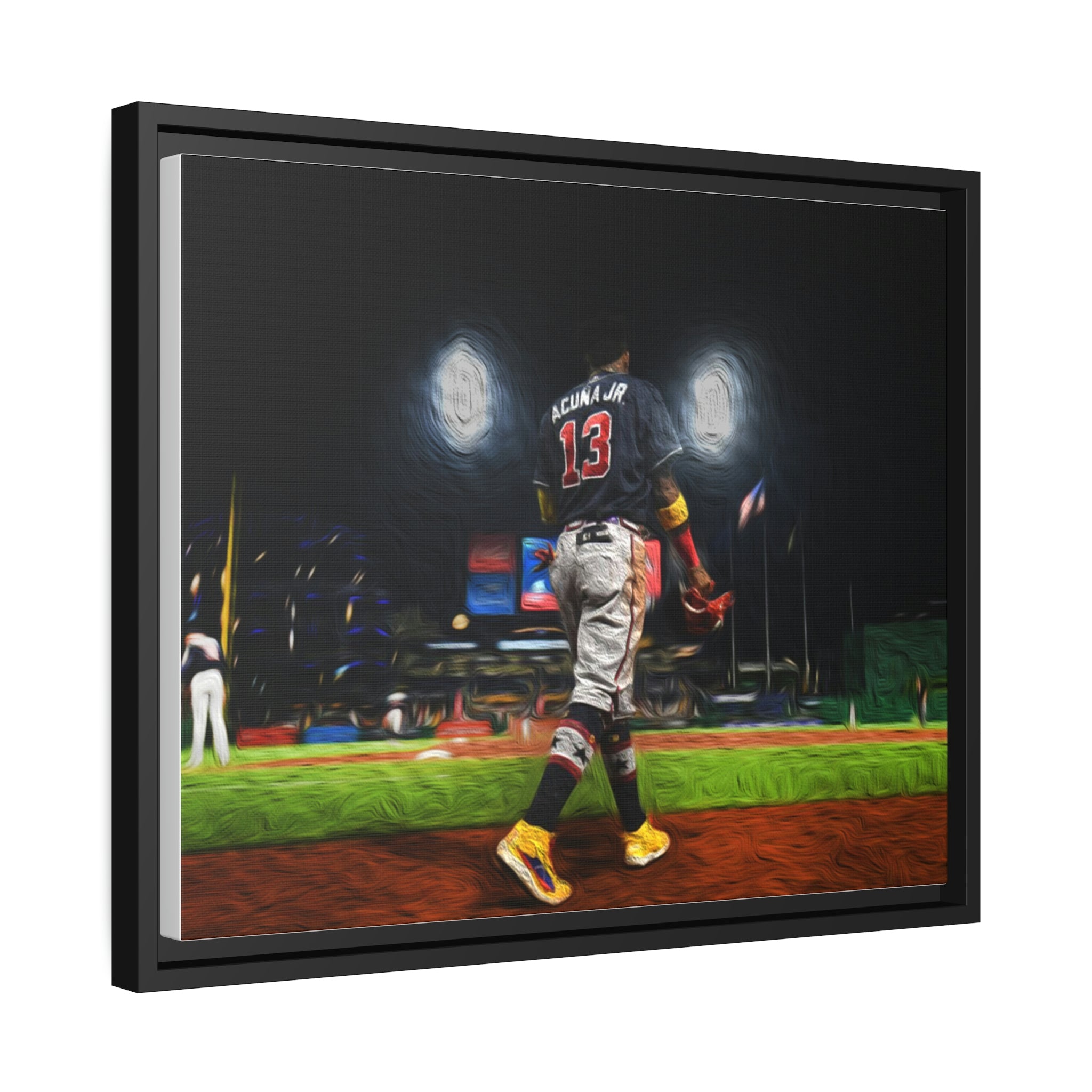 Ronald Acuna Atlanta Braves Future Star Premium Wall Art Framed Canvas
