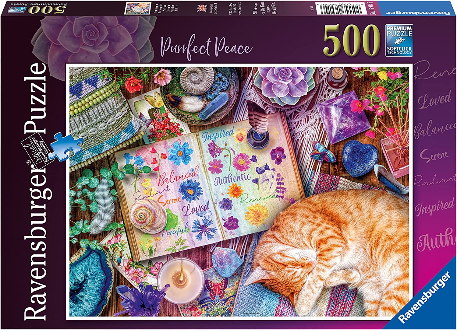 Purrfect Peace – 500 Piece Jigsaw Puzzle (Ravensburger)
