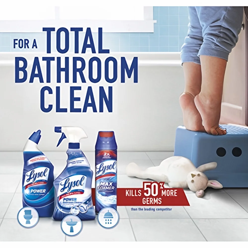 Lysol Toilet Bowl Cleaner Gel Forest Rain Scent 24 oz (Pack of 32)