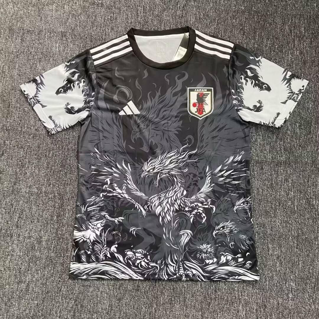2025 Japan Special Edition Black And White Eagle Football Jersey 1:1 Thai Quality