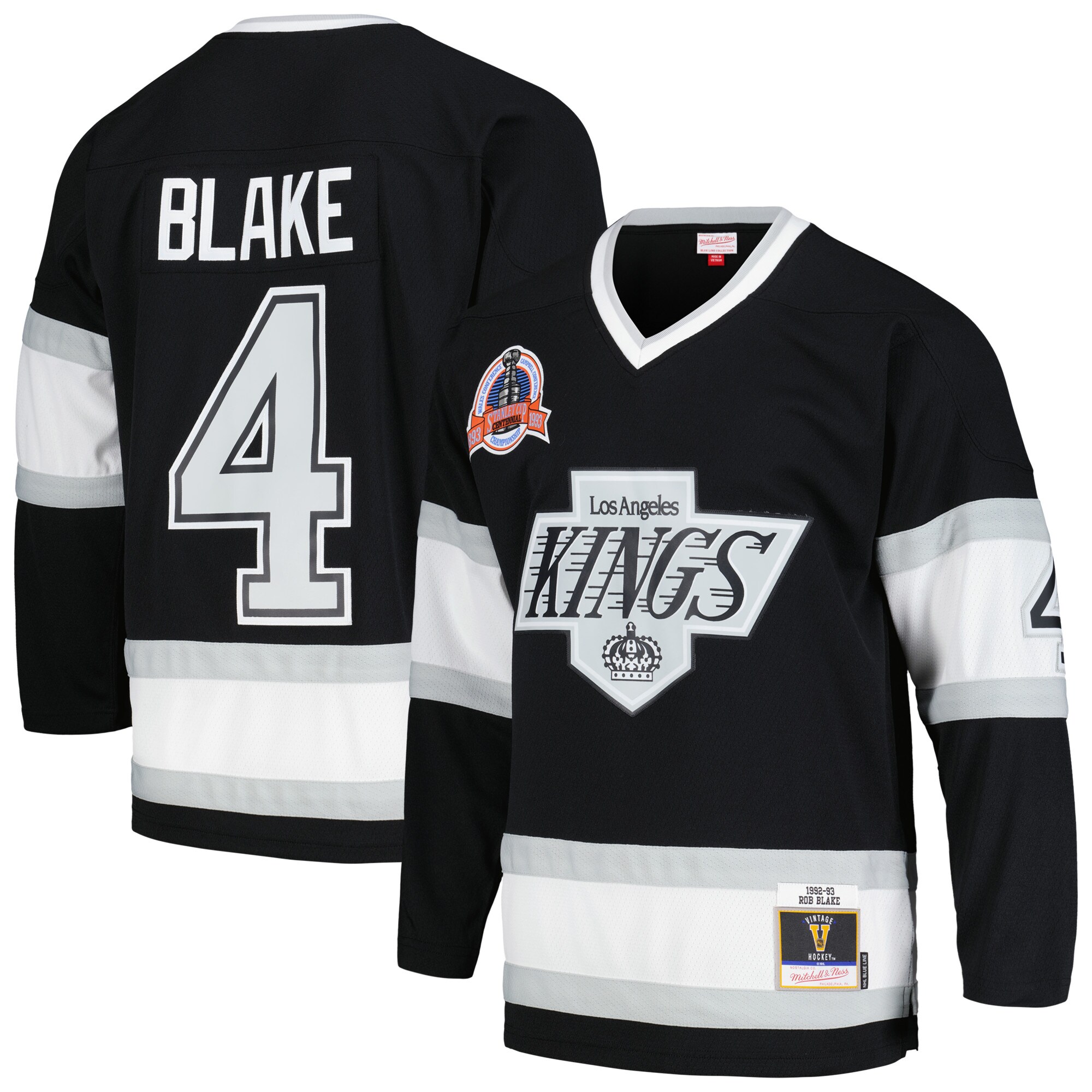 Rob Blake Los Angeles Kings Mitchell & Ness  1992/93 Blue Line   Jersey – Black