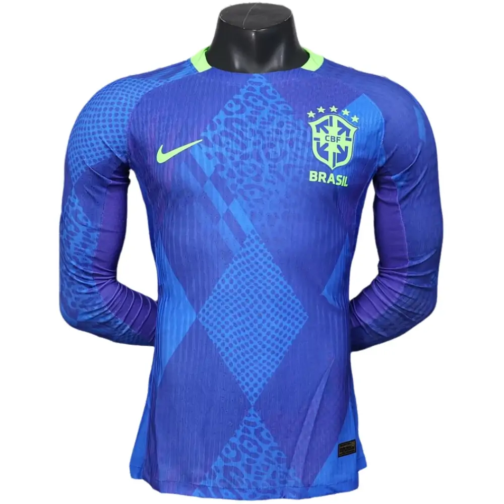 25-26 Brazil Away Long Sleeve Shirt - Player Edition