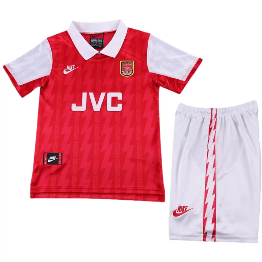 1994-96 Arsenal Home Retro Children's Jersey Set - Fans Edition