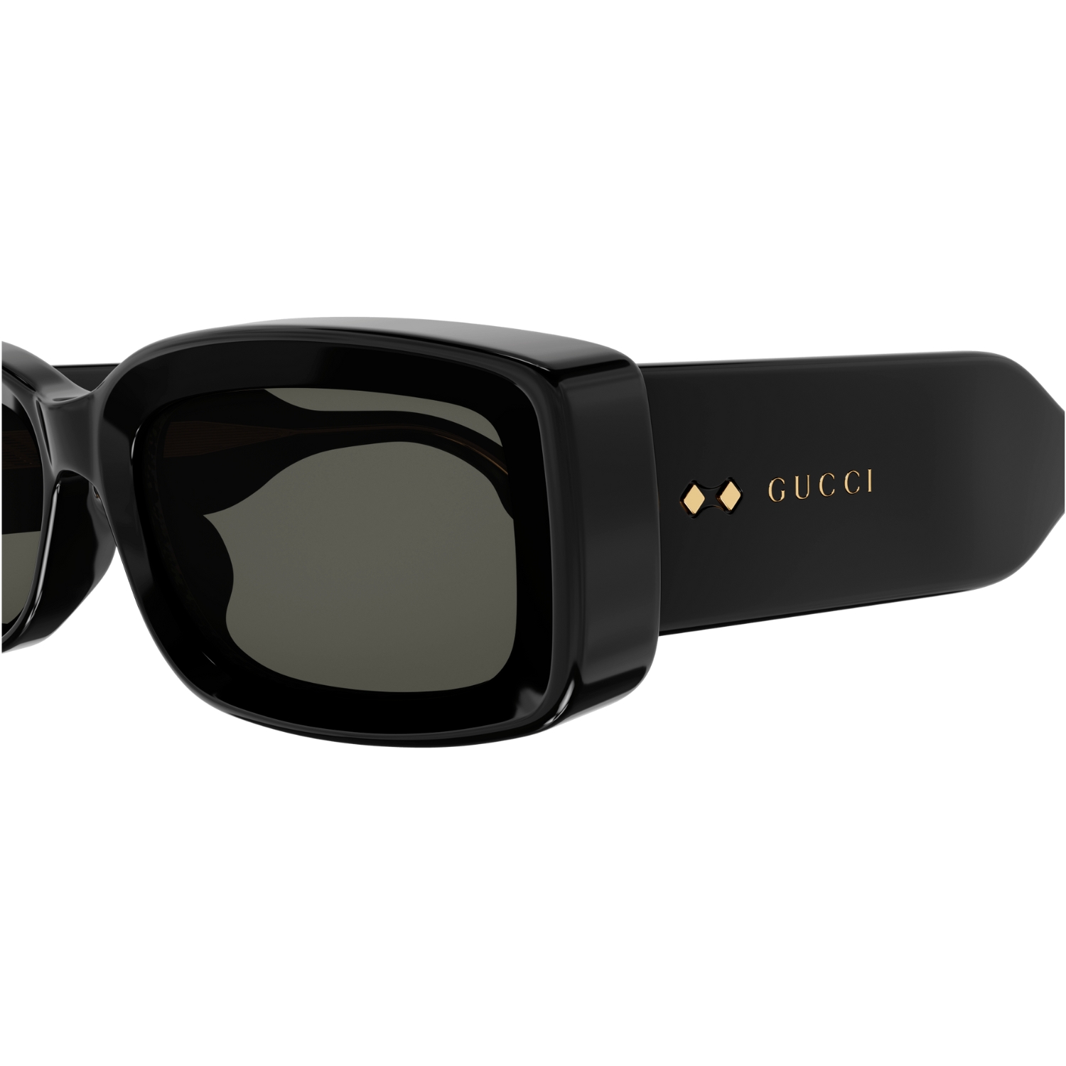 Gucci Rectangle Sunglasses Black GG1528S-001