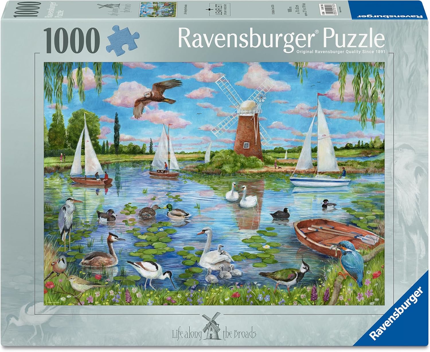 Life along the Broads by Debbie Cook - 1000 Piece Jigsaw Puzzle (Ravensburger)