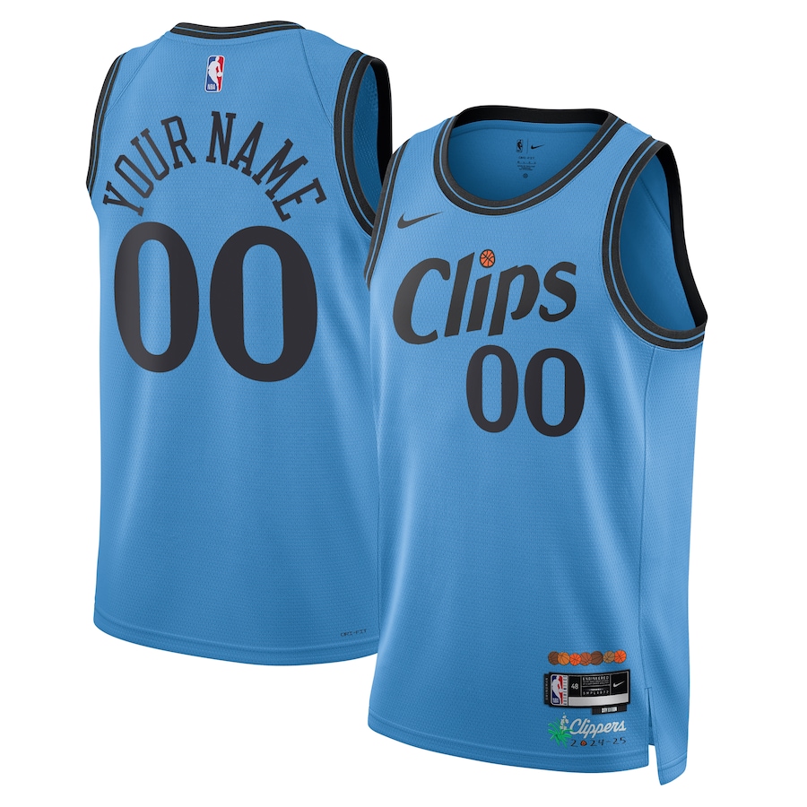 Unisex LA Clippers  Light Blue 2024/25 Custom Swingman Jersey - City Edition
