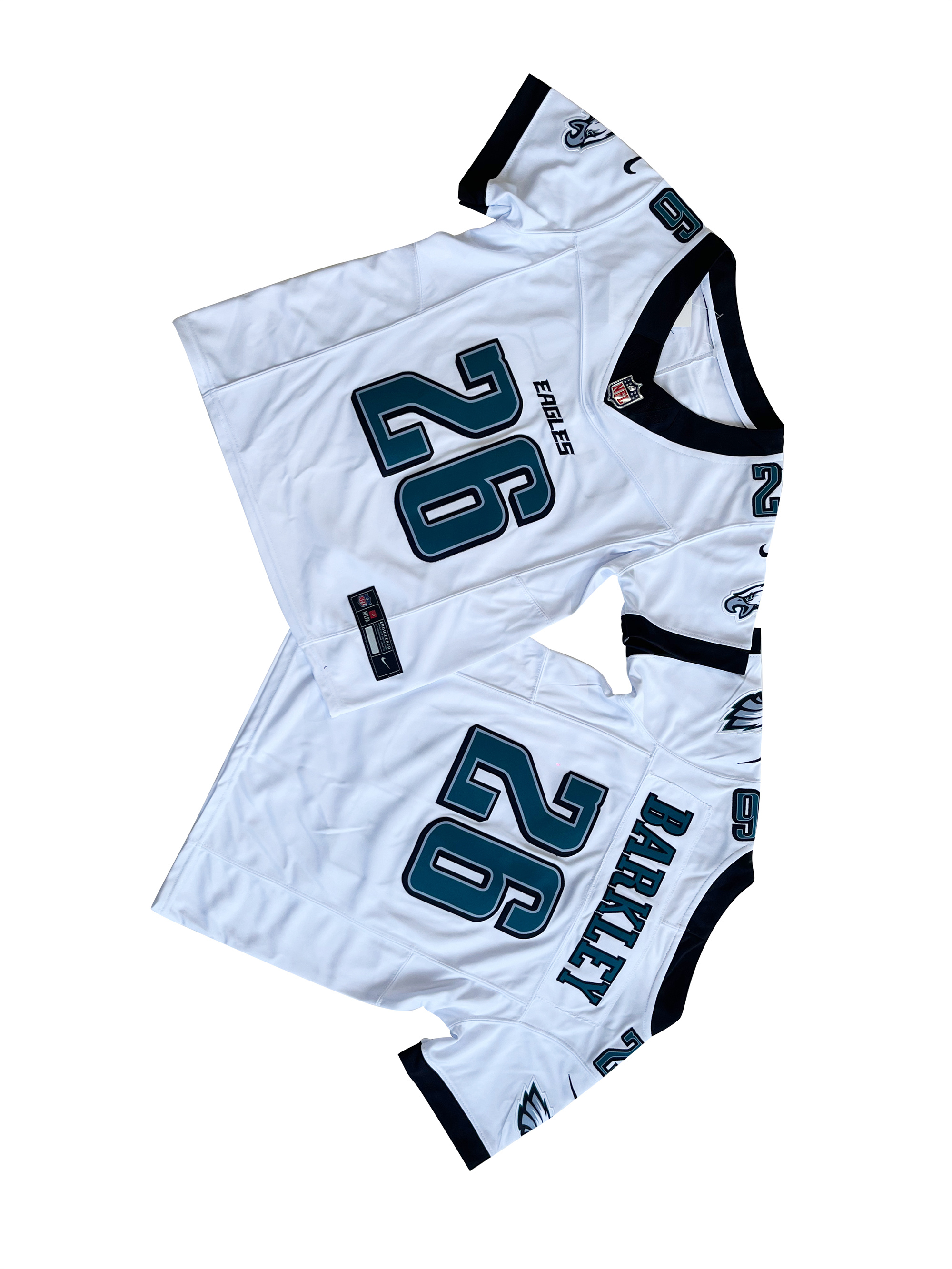 Youth Philadelphia Eagles 26# Saquon Barkley White Vapor F.U.S.E. Limited Jersey