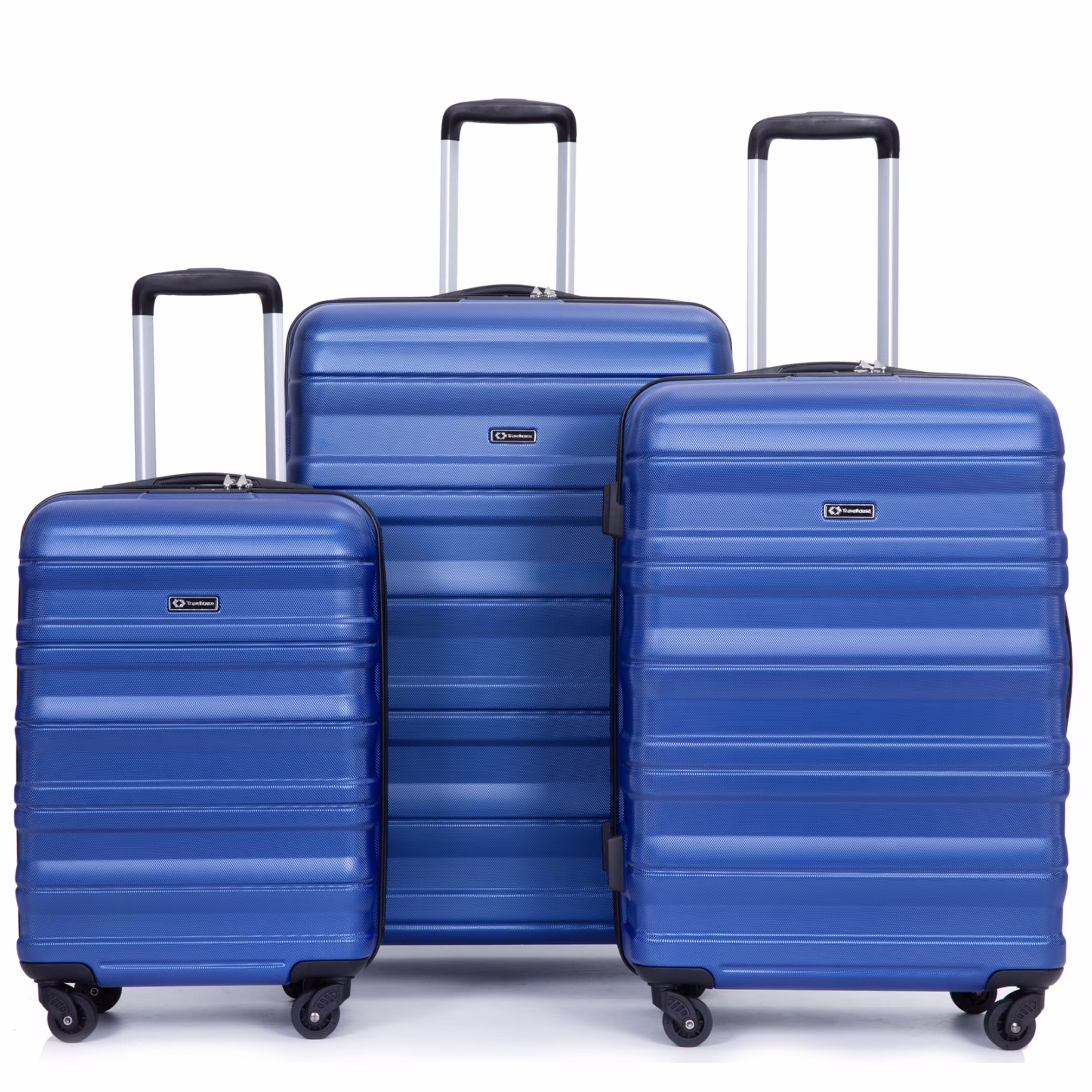 3 Piece Luggage Sets, PC Lightweight Durable Expandable Suitcase with 2 Hooks and TSA Lock, Suitcases with Wheels,21in 25in 29in,Gray